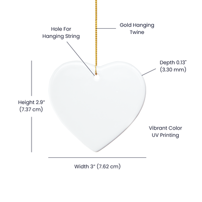 Blessed Dog Mom Ceramic Christmas Ornament | Faith-Inspired Pet Lover Gift | Holiday Decor