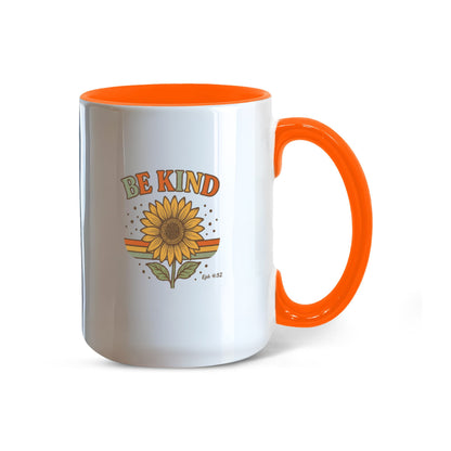 Be Kind Ceramic Mug | Ephesians 4:32 | Faith-Inspired Coffee Mug Gift