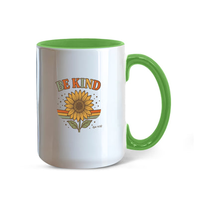 Be Kind Ceramic Mug | Ephesians 4:32 | Faith-Inspired Coffee Mug Gift