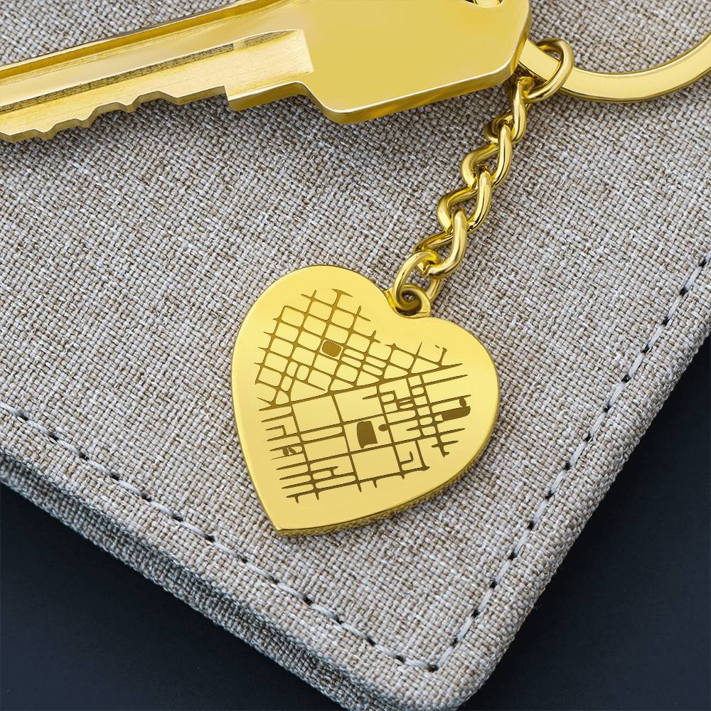 Faith Journey Heart Keychain