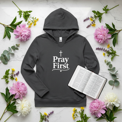 Charcoal Gray Floral Flat Lay