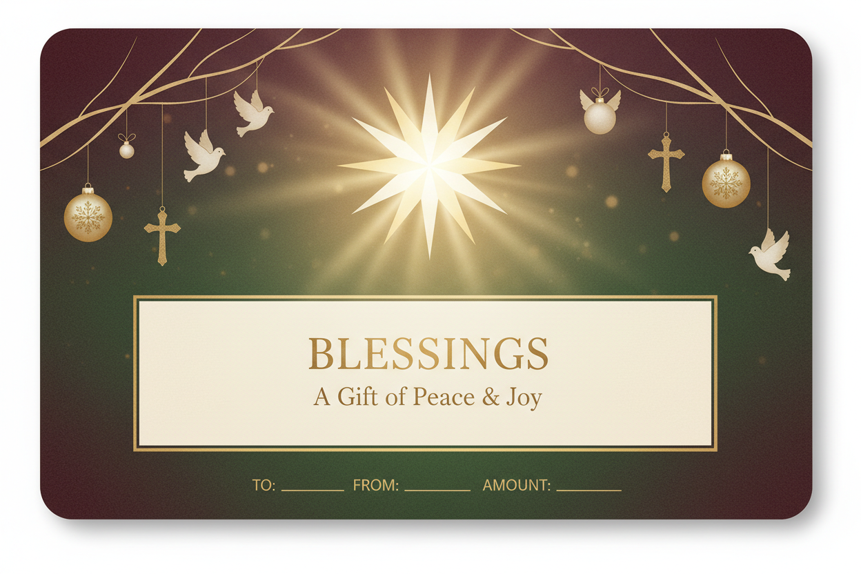 Elegant Faith Holiday Gift Card