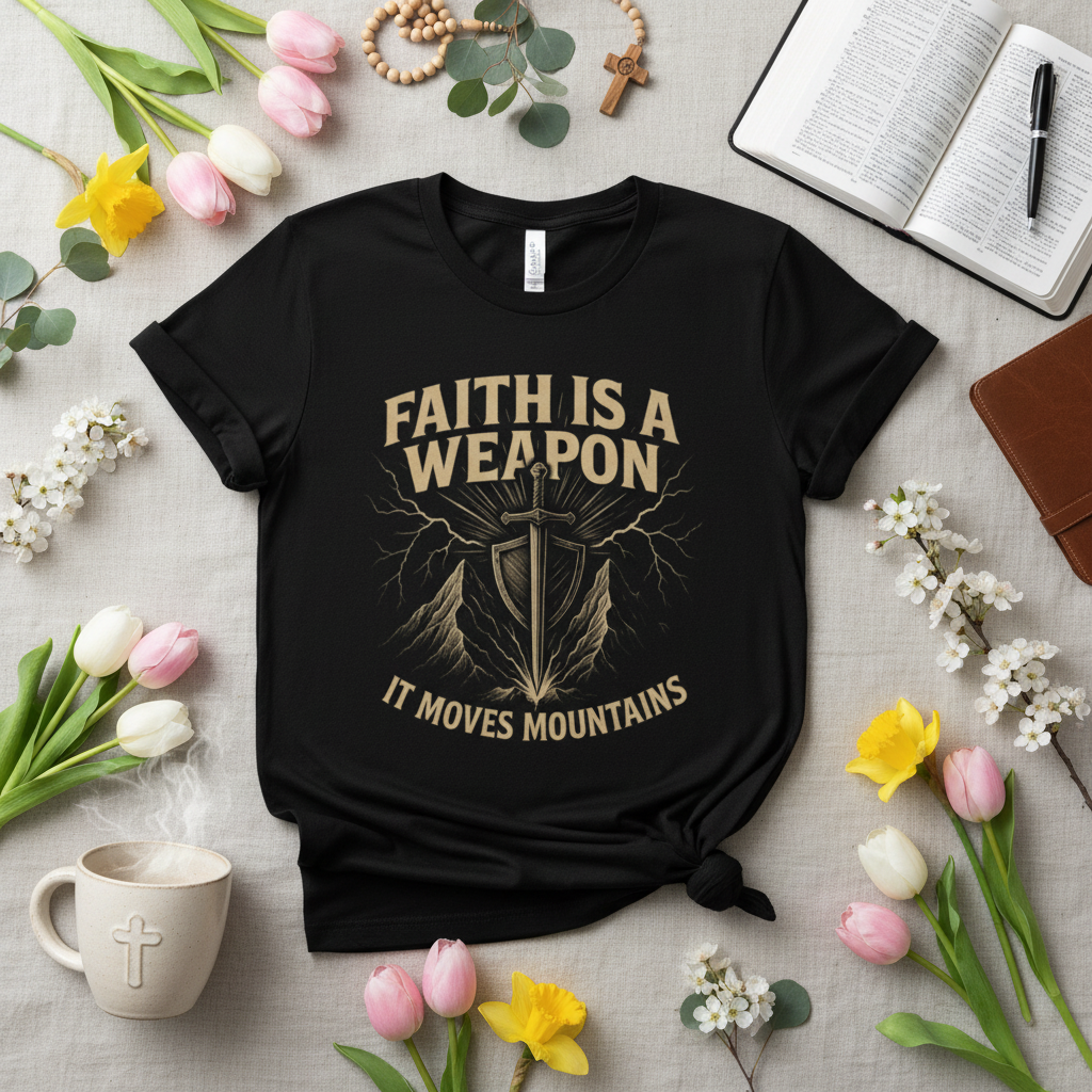 Faith is a Weapon Spring Flat-Lay